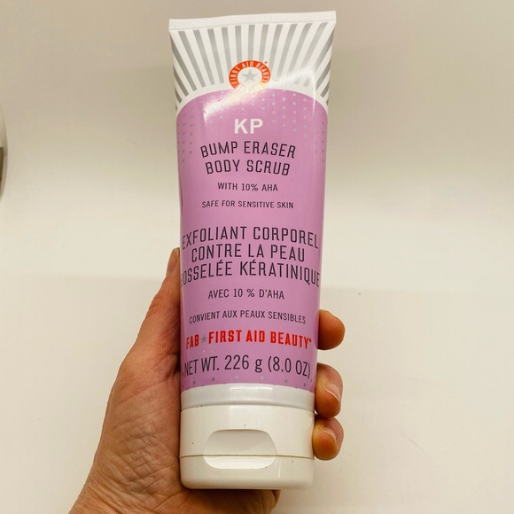 NWT First Aid Beauty KP Bump Eraser Body Scrub Exfoliant with 10% AHA – 8 oz - Picture 1 of 6